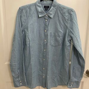 J. Crew Classic Chambray Button Down Shirt